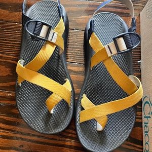 Chaco Z/Cloud Men's Banded Sandals - Size M 10, Blue & Gold